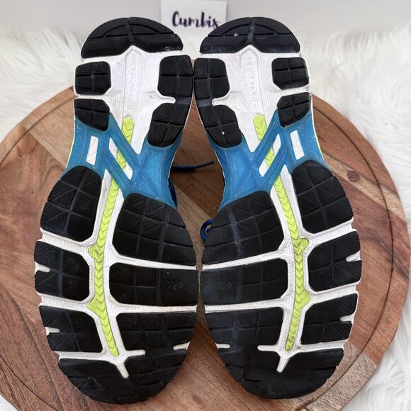 ASICS Gel-Kayano 21 Running Shoes Mens Size 8.5 Blue Neon Yellow Sneakers T4H2N - Picture 13 of 14